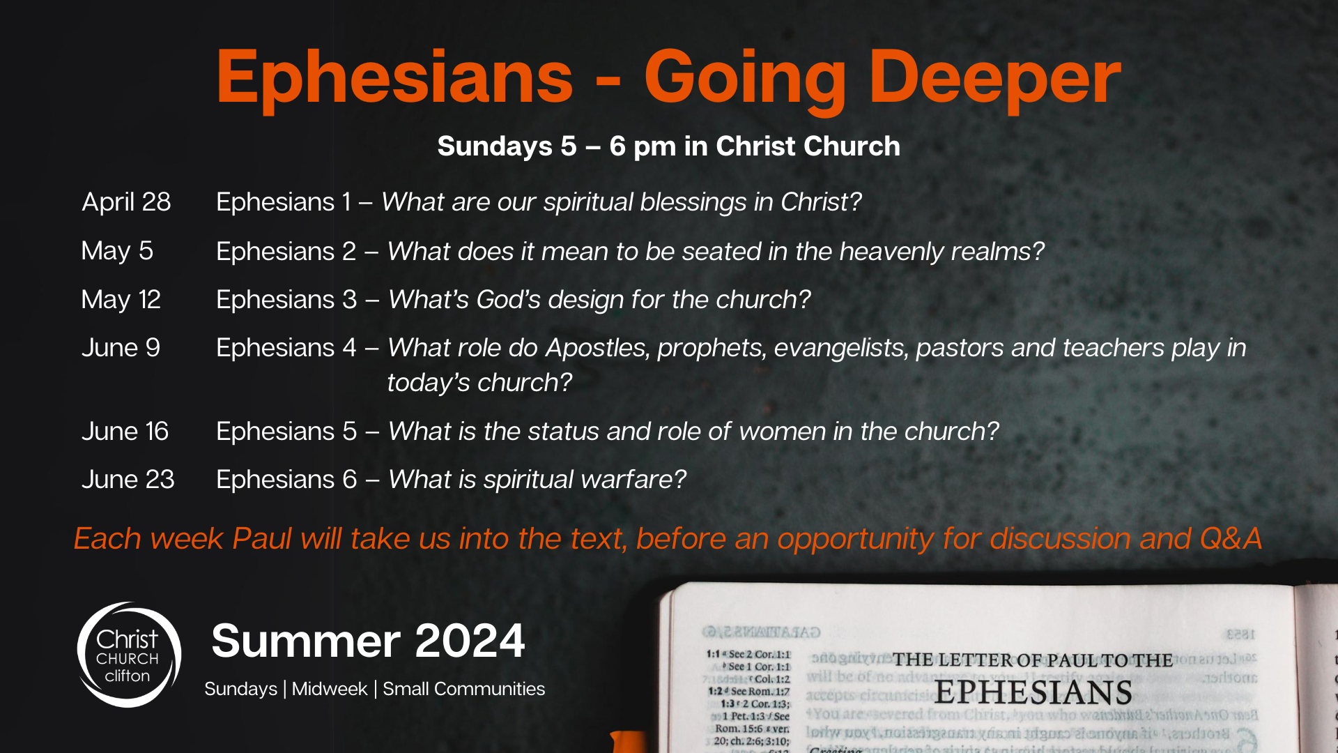 Ephesians - Going Deeper (1920